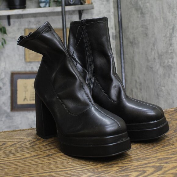 Wild Fable Womens Nadia Platform Boots 87791441 Black 11M - Picture 1 of 10